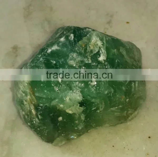 Natural Green Fluorite Rough Gemstone Fine Quality Emerald Like Looks photo-2
