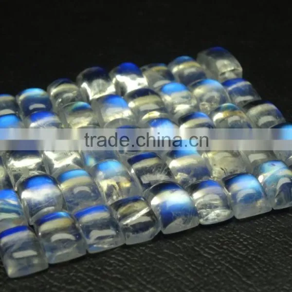 Rainbow Moonstone, Rectangular Cut, Best Quality Cabochon, Natural Gemstone photo-2