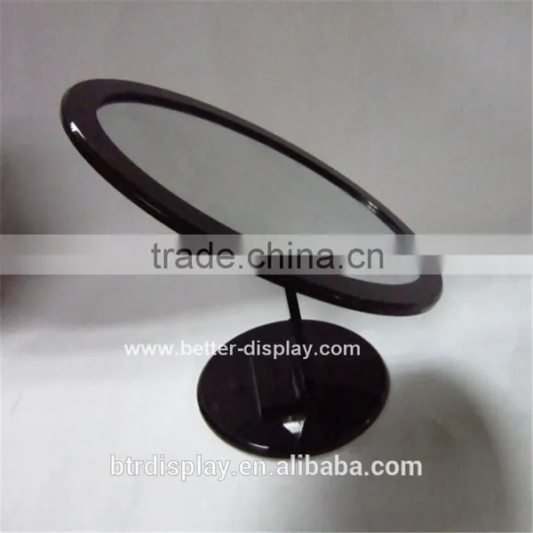 Acrylic Black Desktop Cosmetic Mirror With Logo