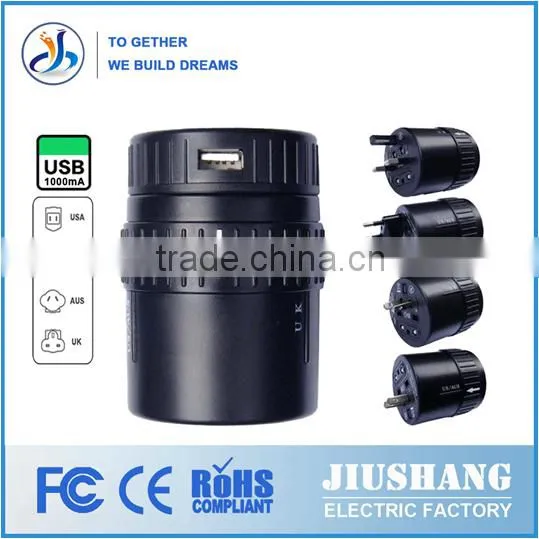 20116Kantravel Patent Universal Travel Adapter Usb Charger With Case photo-5