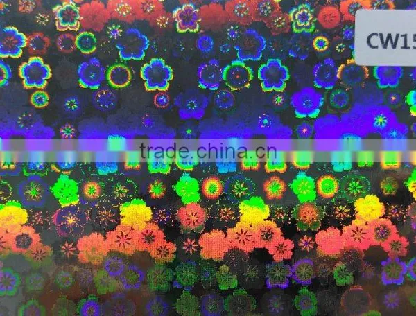 BOPP /PET Sliver Self Adhesive Holographic Lamination Film