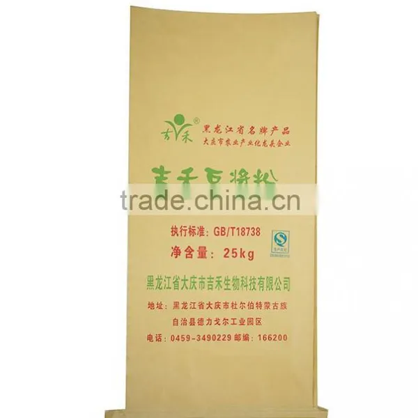 paper-plastic sacks/paper &PP compound bags/paper bag PP woven inner bags