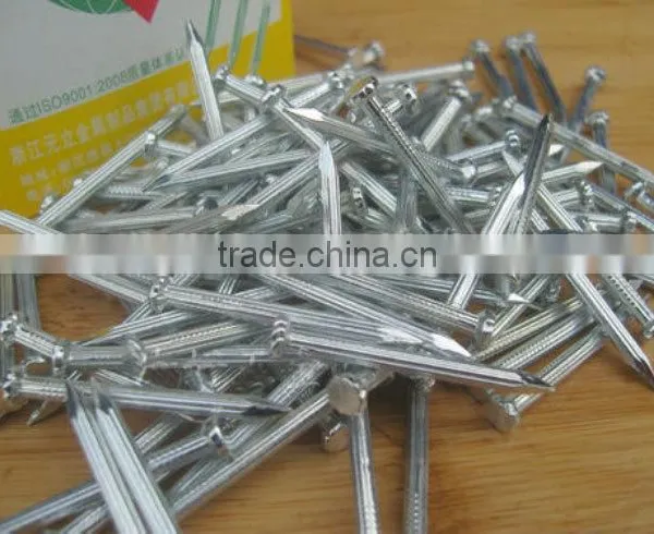 Galvanized Grooved Shank Flat Head Concrete Steel Nails photo-3