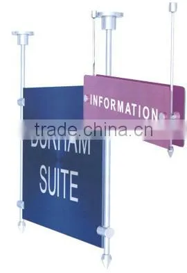 Elegant and customized hanging indoor acrylic directional signage