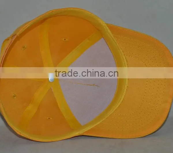 Guangzhou Professional Custom 100% Polyester Fibre Yellow Hat Factory Famous Auto Brand Baseball Cap photo-5