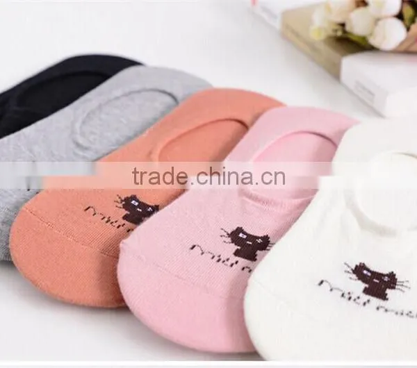 Factory Hot Sale Latest Design Fashion Women Cartoon Cotton Socks,Fashion No Show Socks photo-4