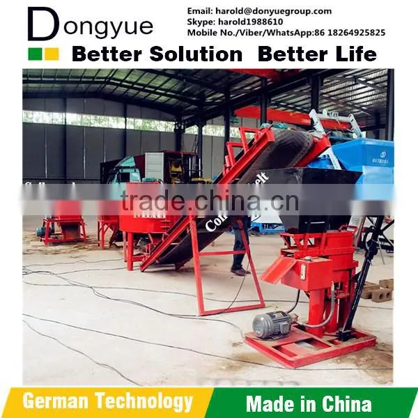Hand Press Soil Brick Making Machine Clay Interlocking Pavers Production Price for Sale photo-3