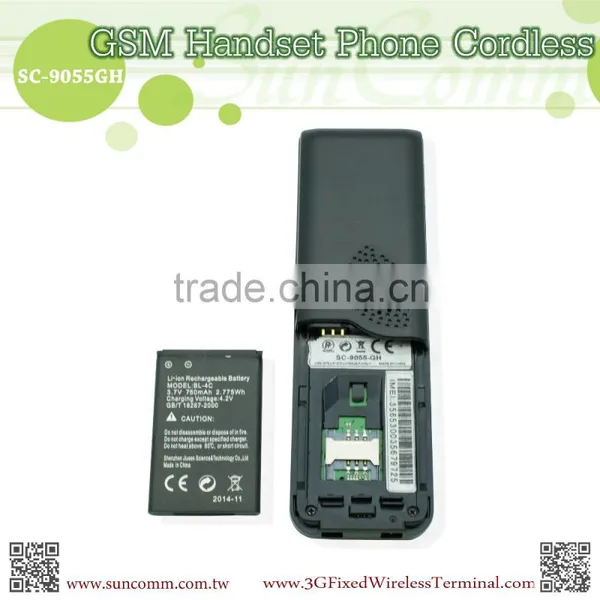 SC-9055-GH Low Cost GSM Handset Cordless Phone With Sim Card & Bluetooth Headset Support photo-3
