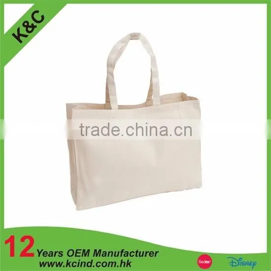 Popular Logo Printing Handled Canvas Shopping Bag photo-3