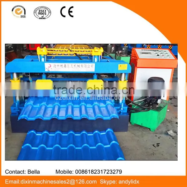 Hot Sale Aluminum Step Tile Roofing Machine Glazed Roll Forming Machine With ISO 9001 for Roof Tile to Eastern Asia Market photo-6