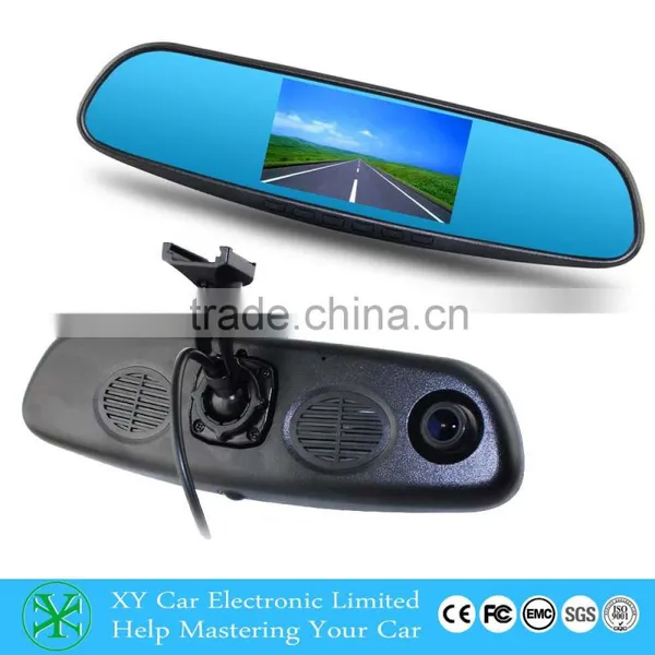 4.3'' Auto Rearview Mirror DVR With Dual Cameras , Special Bracket Optional for Car Special Mirror XY-2507 photo-2