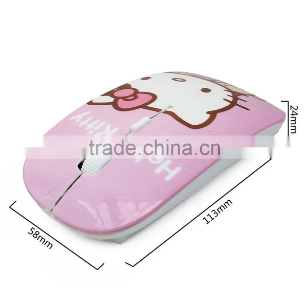 Wireless Mouse Ultra Thin Hello Kitty Computer 2.4GHz 1200DPI Optical Gaming Mouse photo-5