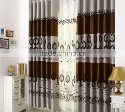 Customized Window Curtain Fabric, Jacquard Fabirc 030 Fire Retardant Blackout Fabric for Bedroom photo-5