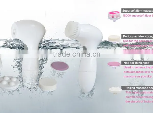 4 In1 Electric Rotary Facial Cleansing Brush With Battery photo-5