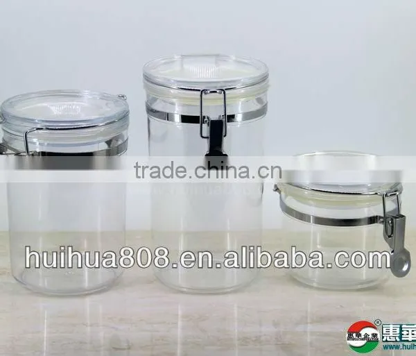 Sealed Plastic Storage Jars