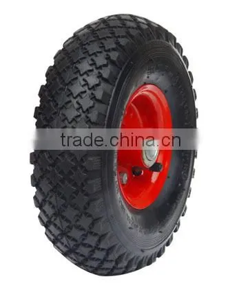 3.00-4 Pneumatic Handtruck Wheel Hand Trolley Lawnmower Wheel photo-2