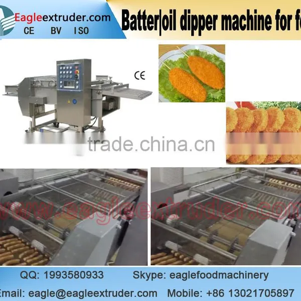 Jinan Eagle slurry | liquid | oil bath dipper machine for meat empura patty battering and snacks| bread | cake