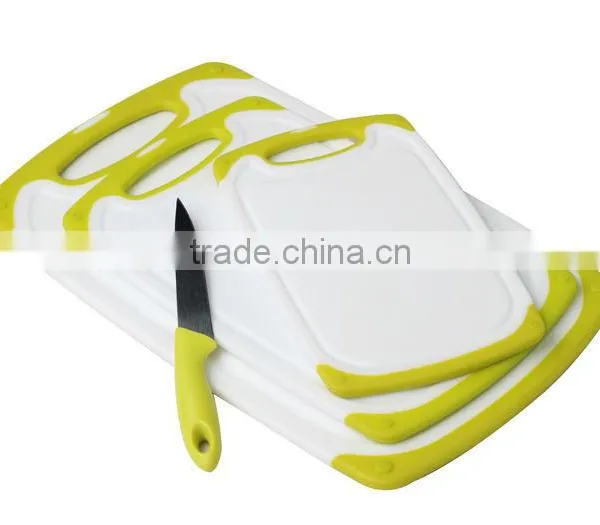 3 in 1 Set Antibacterial Non-slip Plastic Chopping Block photo-3