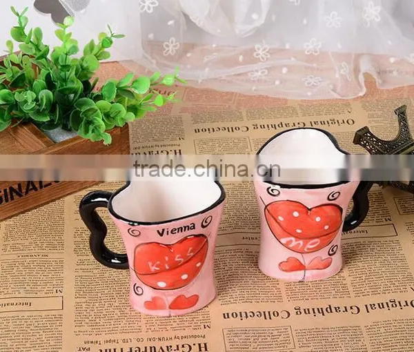 250ml Love Ceramic Couple Mug With Full Wrap Decal Printing photo-5