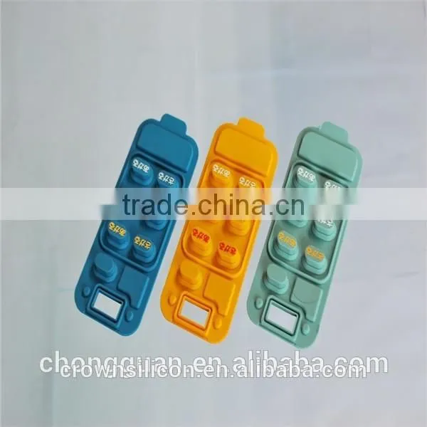 Promotional Custom Silicone Rubber Key Button for the TV/DVD/remote Control