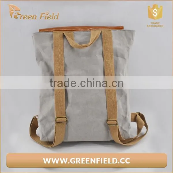 Washable Kraft Paper Shoulder Bag, Washable Kraft Paper Backpack photo-4