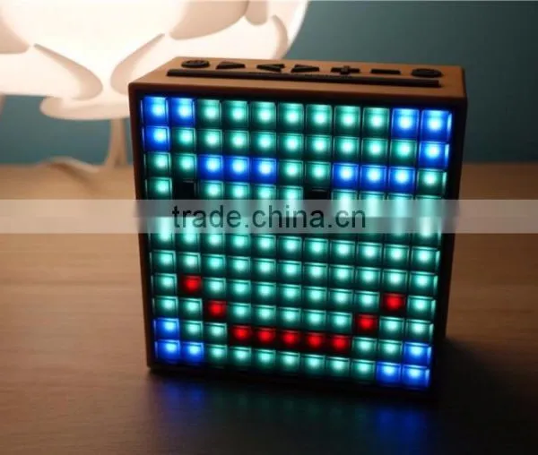 2017 MagicSmart Bluetooth Speaker LED Wireless Mobile Control Mini Portable Radio Clock FM Speaker photo-4