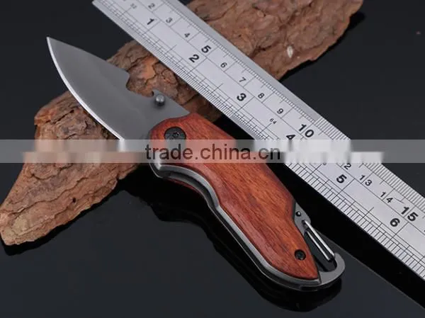 Accept Custom Multifunction Folding Knife With Wood Handle photo-5