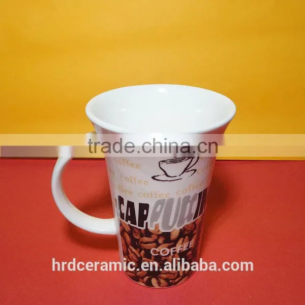 340 ml Restaurant Crockery Hotel White Porcelain Coffee Cups photo-4