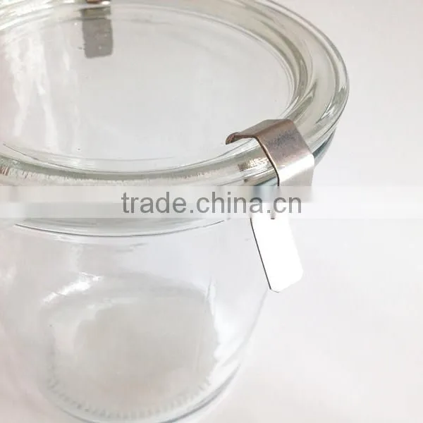 250ml Capactiy Tapered Locked Glass Stash Jar Cans With Glass Lid photo-5