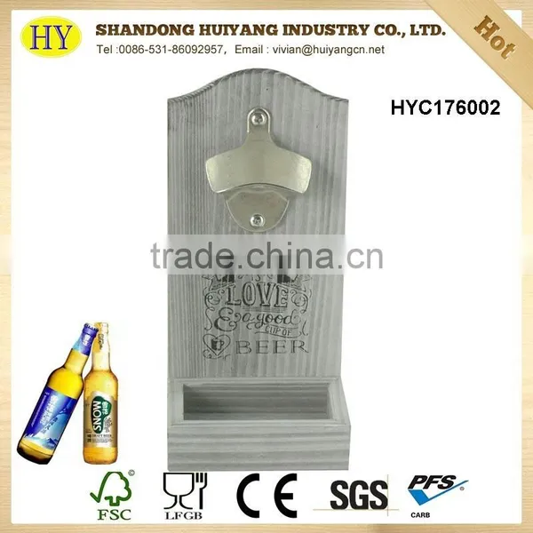 Wholesale Decorative Wood Wall Hanging Beer Opener photo-6