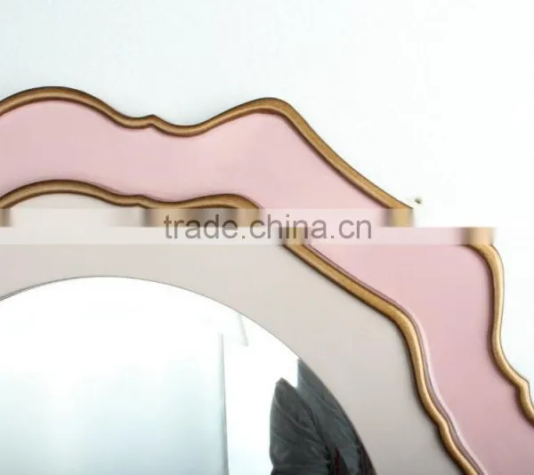 Float Shape Pink Decorative Wall Mirror MH-2282-03 photo-4