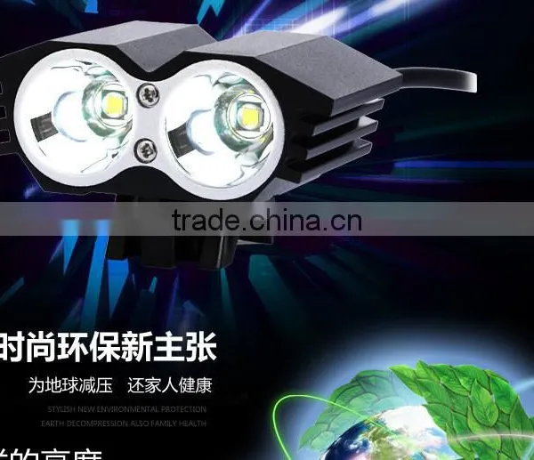 Bicycle Lighting L2 Lamp Headlight Dual Core T6 Bicycle Riding Bright Light Lamp Headlights Owls