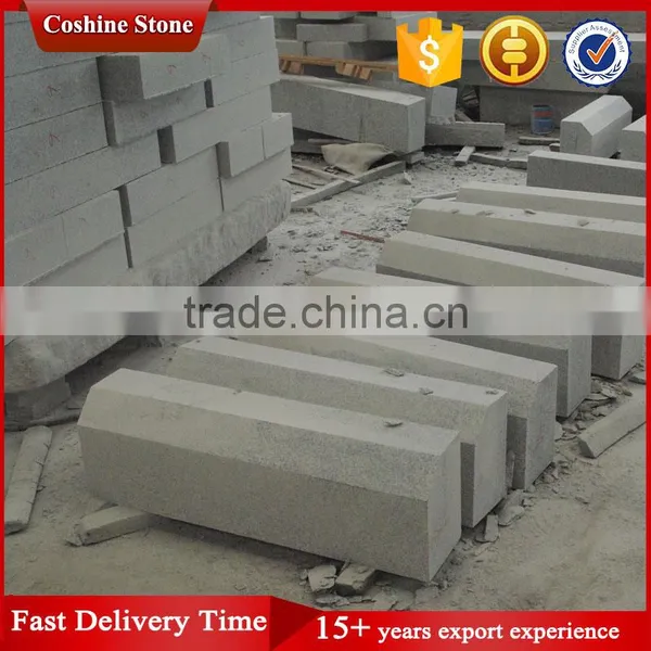Standard Size Flamed Grey Granite Road Kerbstone With Bevel photo-2