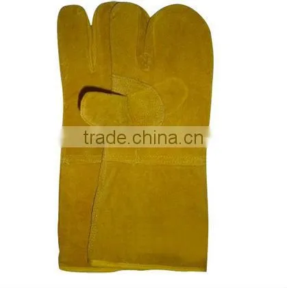 Guangzhou Orange Cow Split Welding Leather Working Gloves photo-2