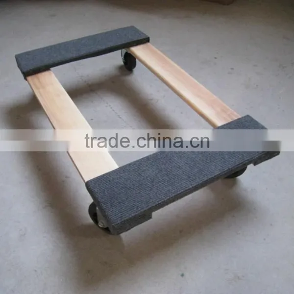 3" Solid Castor Wood Hand Cart photo-2