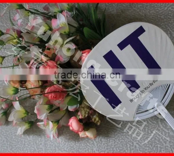 High Quality Plastic Paper Hand Fan for Advertising photo-3