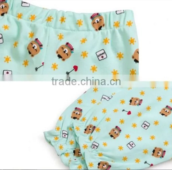 New Design 100% Cotton Pajama Sleepwear for Children,flower Printing Fabric for Pajama Children photo-3