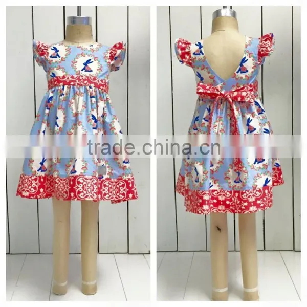 Littler Girls Easter Holiday Bunny Dress Little Rabbit Cute Dress For Kids photo-2