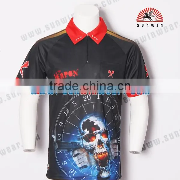 Colorful Quality Dart Shirt / Cheap Custom Youth Dart Jersey Sublimation photo-6
