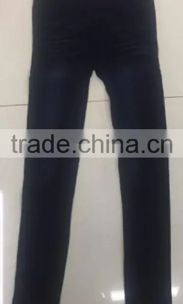 New Arrival Dull Polish Navy Color Fitness Chino Pants for Women photo-2