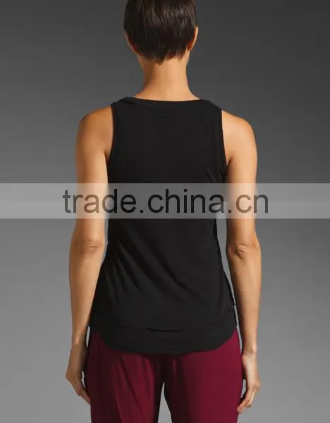 Loose Double V Tank Tops Women photo-3