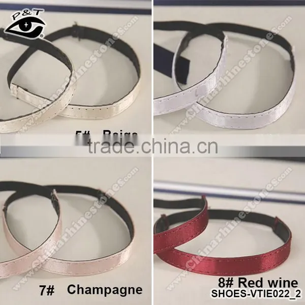 10 Colors Satin Shoe Lace Elastic Shoe Straps for High Heels photo-4