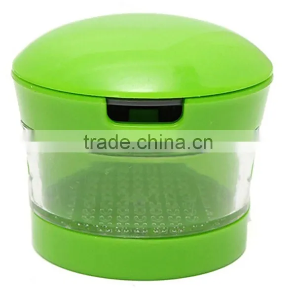 Garlic Chopper Plastic Stainless Steel Mini Garlic Press Chopper Cutter Garlic Grinding Mashing Machine Kitchen Hand Tool KC1403 photo-2