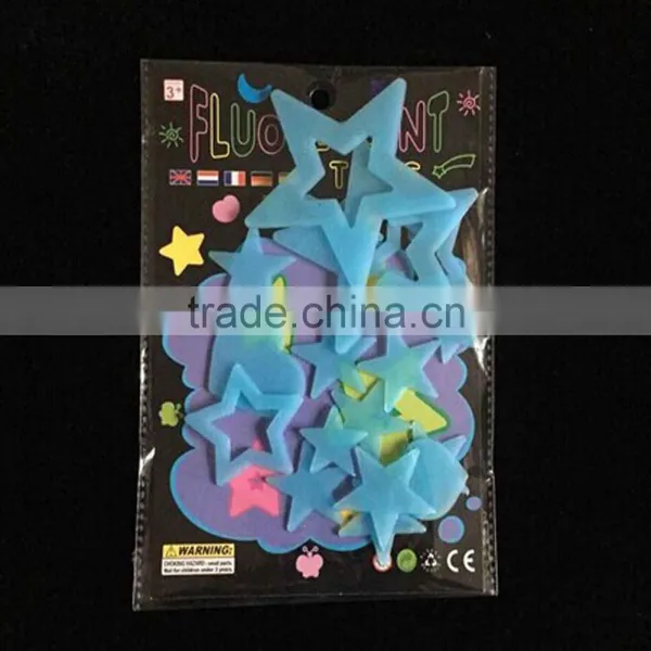 Glow in Dark Luminous Fluorescent Star Wall Cling Customized Wall Sticker Room Decoration photo-2