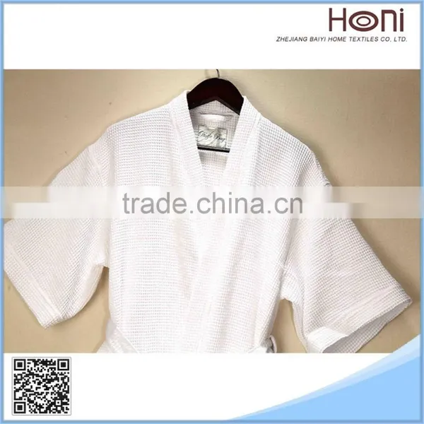 100% Cotton Waffle Hotel Spa Bathrobe photo-5