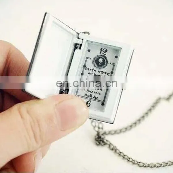 2017 Unique Death Note Notebook Pendant Necklace Pocket Watch Death Notebook Watch photo-4