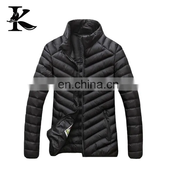 Male Warm Sports Wear Costumes Winter Coat Thin Down Jacket photo-4
