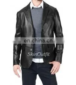 Mens Leather Blazers