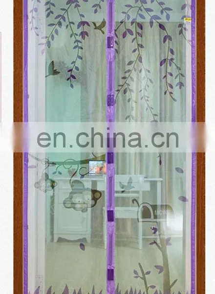 JiLi Newest Design of Anti Mosquito Magnetic Curtain Automatic Closing Door Screen With Fashion Print and 100%Polyester Fiber photo-6