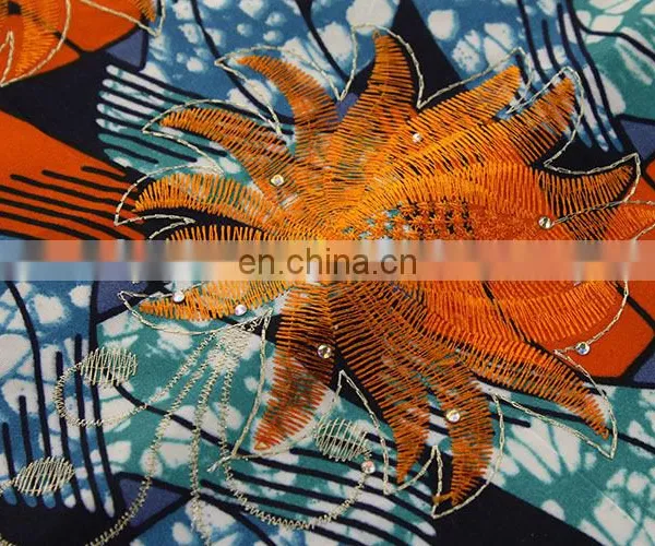New Product Fashion Design African Guipure Lace Wax Prints Fabric photo-4